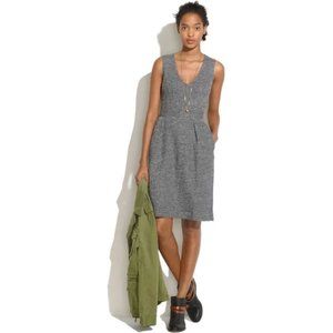 Madewell Grey Tweed Terrace Dress - XS